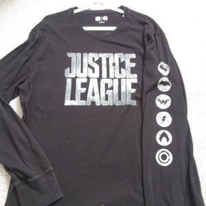 DC  Men Logo Front Long Sleeve Shirt Size Small